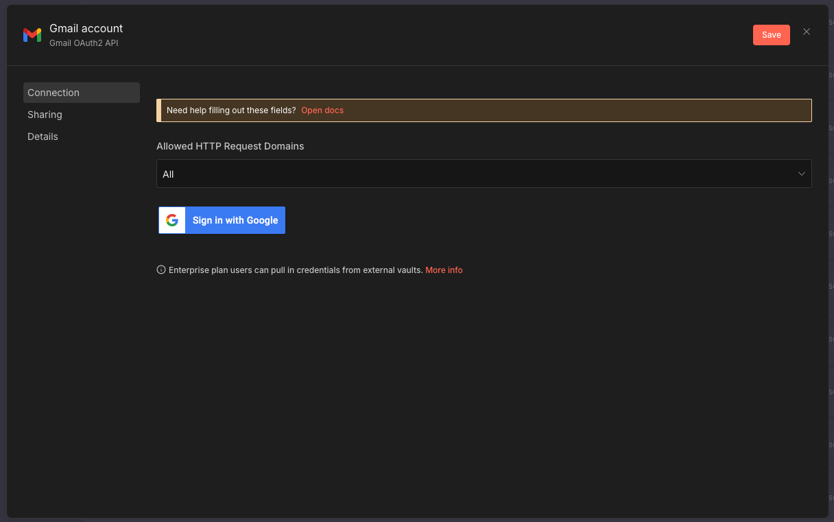 Gmail Sign In Button