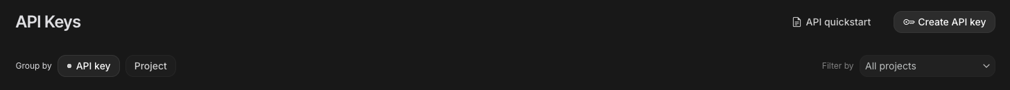 Google AI Studio API Keys Page