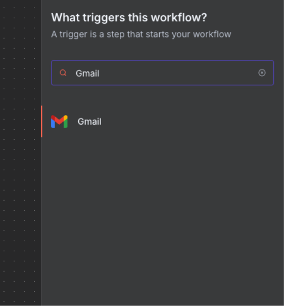 Gmail Trigger Search