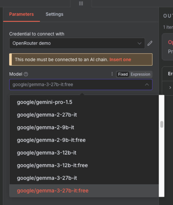 OpenRouter Model Selection